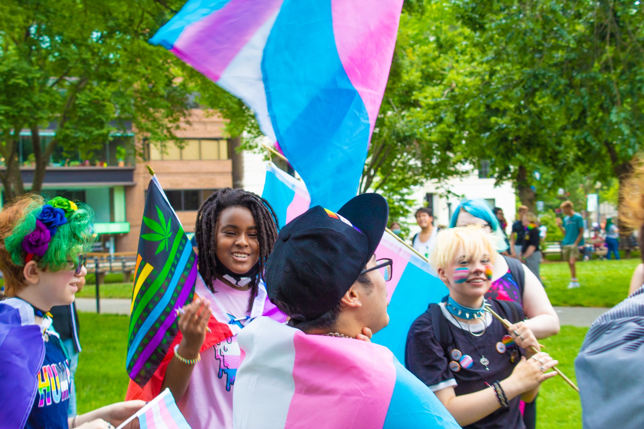 Photos: Kamala Harris Joins D.c. Pride March 2 many marchers at washington, d.c.’s capital pride on june 12, 2021, carried the transgender pride flag. (the american spectator)