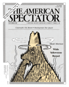American Spectator cover Nov. 1988