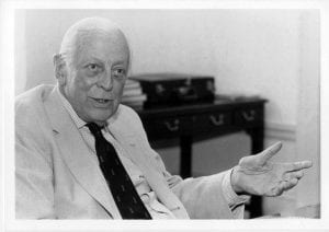 Sir Alistair Cooke at The Mount Washington, Bretton Woods, August 27, 1988.