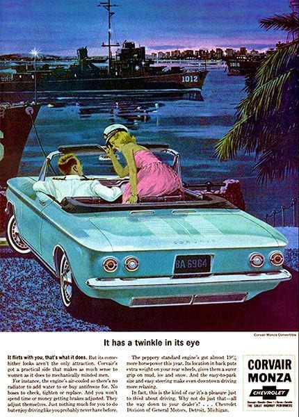 Corvair convertible ad