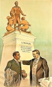 TR statue cartoon -- TR, Booker T Washington, Lincoln. KEPPLER 1903 (2)