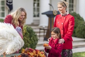 Tiffany and Ivanka Trump after turkey pardon (George Goss)