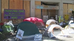 Scene in Seattle’s CHOP (Mike Howard)