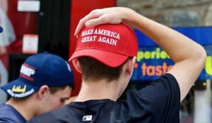 MAGA hat (John M. Chase/Shutterstock.com) spectator.org