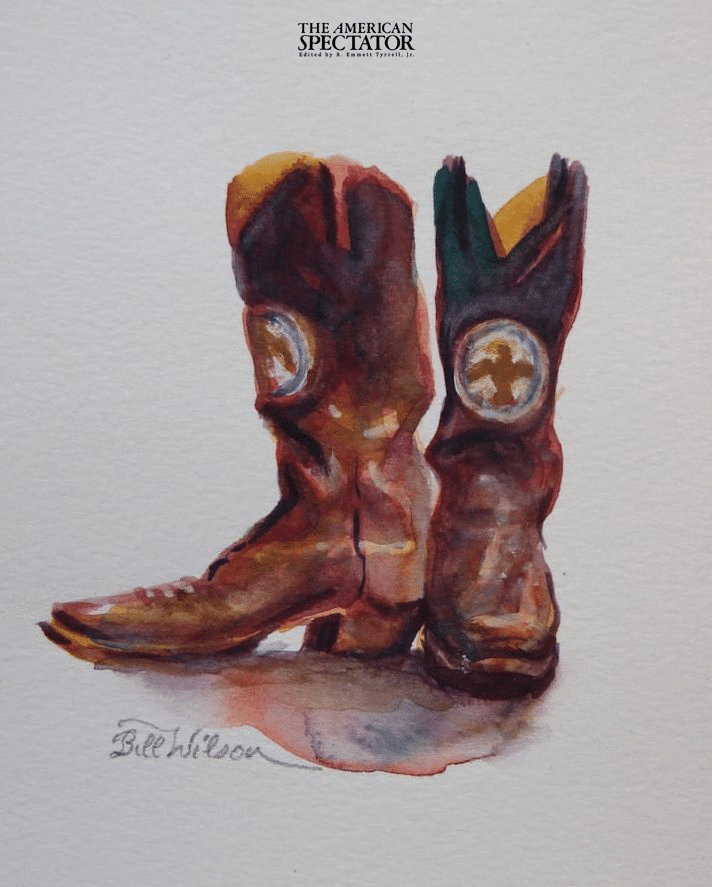 The Governor's Boots painting, 2019 (Bill Wilson Studio)
