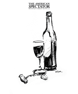 Wine bottle, glass, and cork (Bill Wilson)
