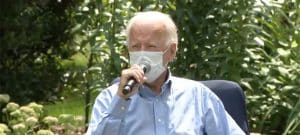Joe Biden campaigning on Sept. 8 (YouTube screenshot) spectator.org