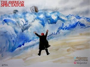 “Get Out and Vote,” editorial cartoon by Max Benjamin for The American Spectator, Nov. 3, 2020, spectator.org