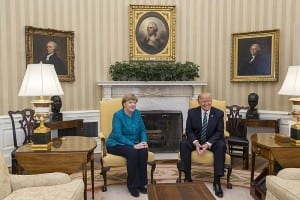 President Donald Trump meets with German Chancellor Angela Merkel in the Oval Office, Friday, March 17, 2017. (Official White House Photo by Shealah Craighead) spectator.org