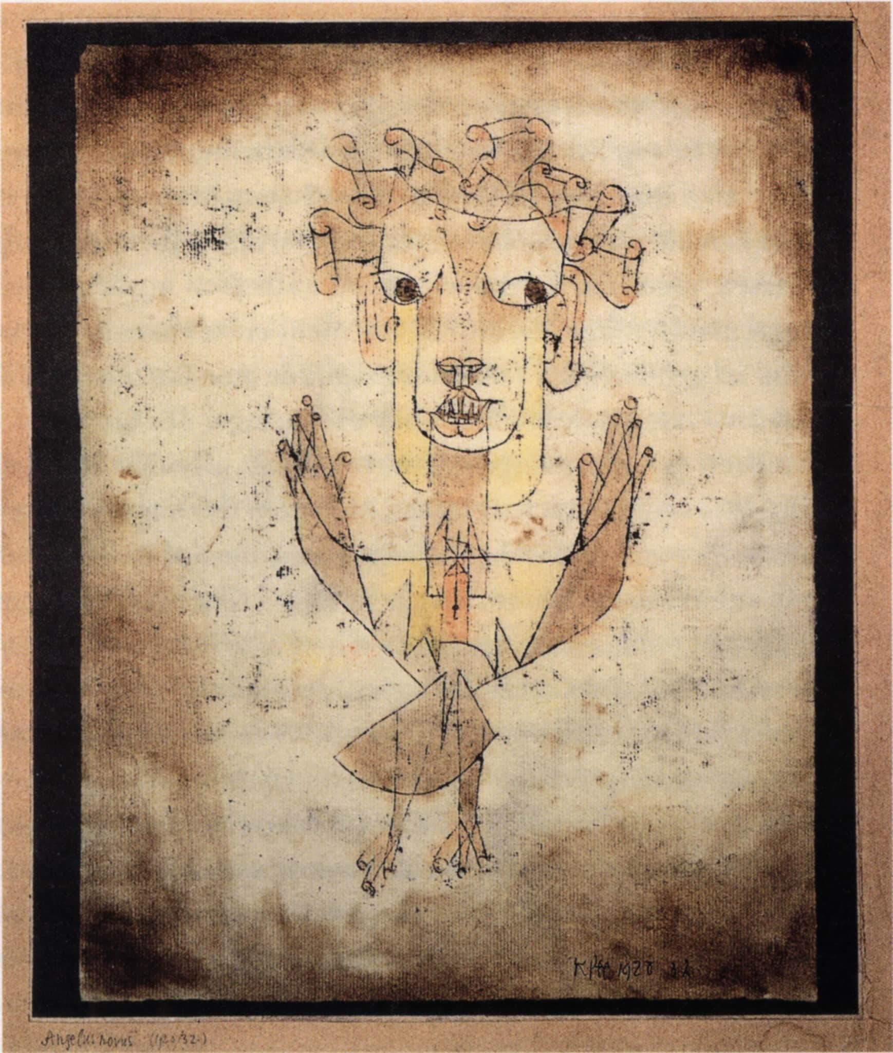 Paul Klee, Angelus Novus, 1920 (Israel Museum/Wikimedia Commons) spectator.org