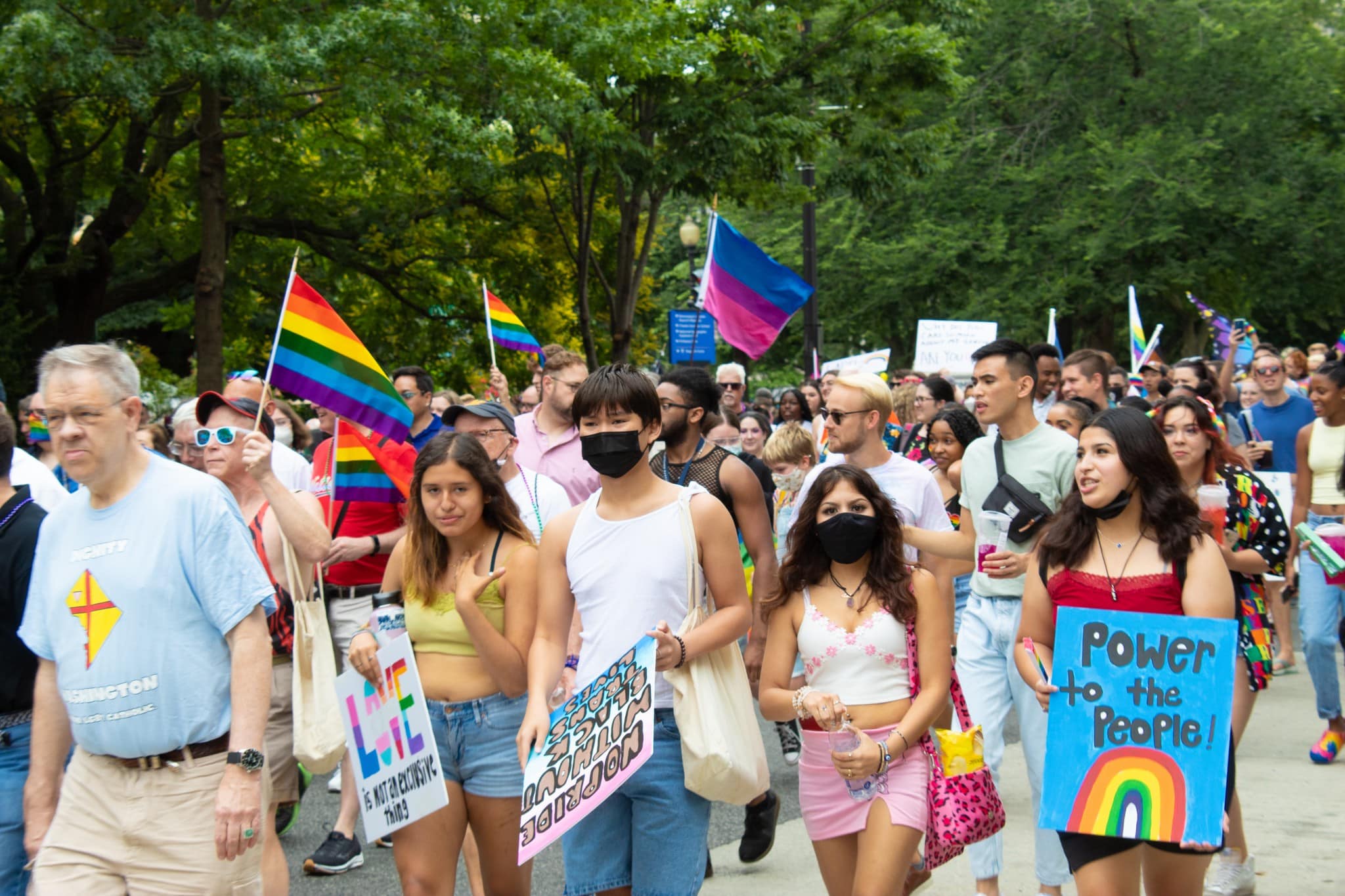 Marchers walk down Connecticut Avenue at D.C.’s Capital Pride (The American Spectator)