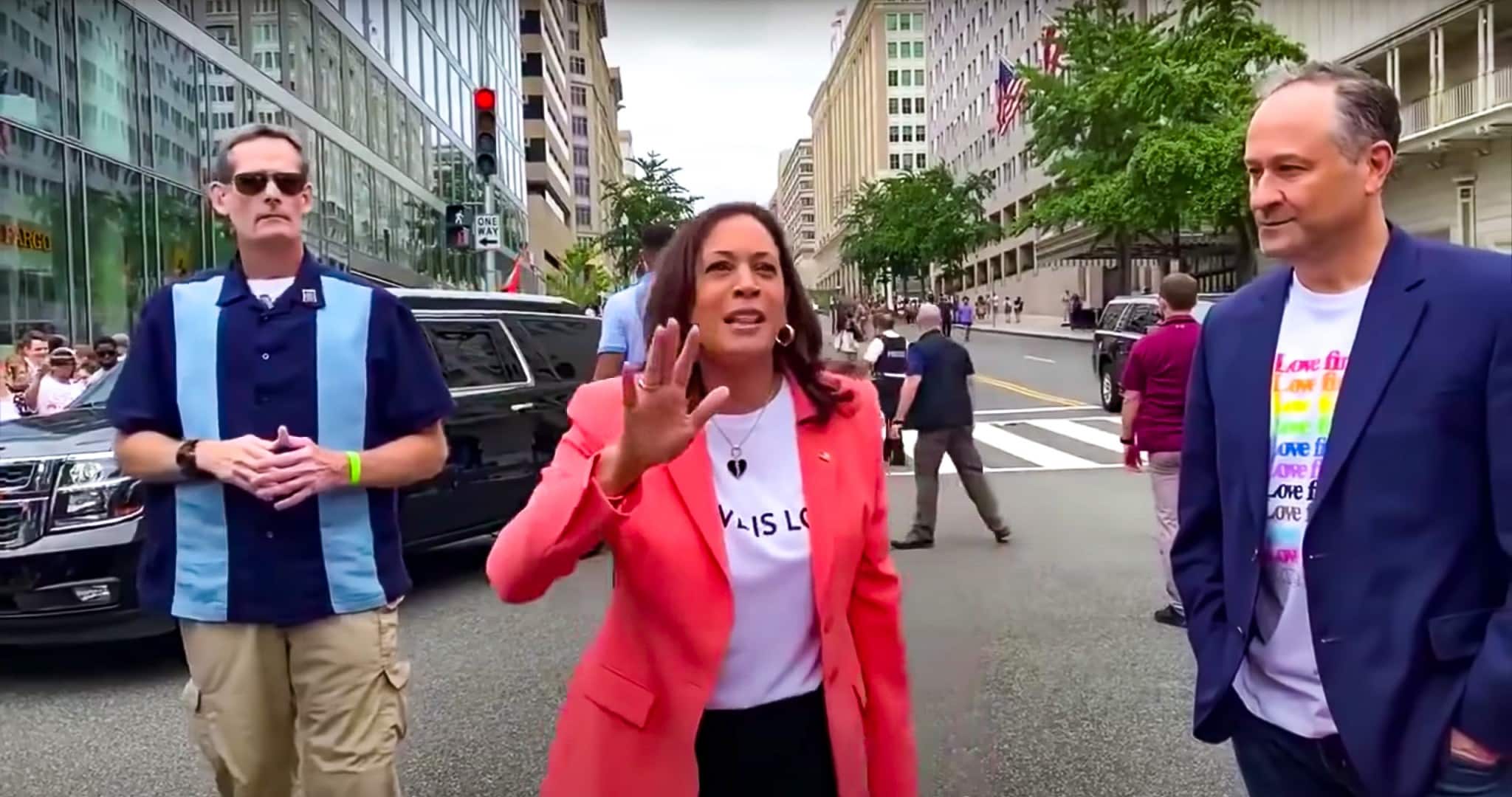 Kamala Harris speaks during the Capital Pride Walk & Rally near Freedom Plaza in Washington, D.C., June 12, 2021. (Vandernold/YouTube screenshot)