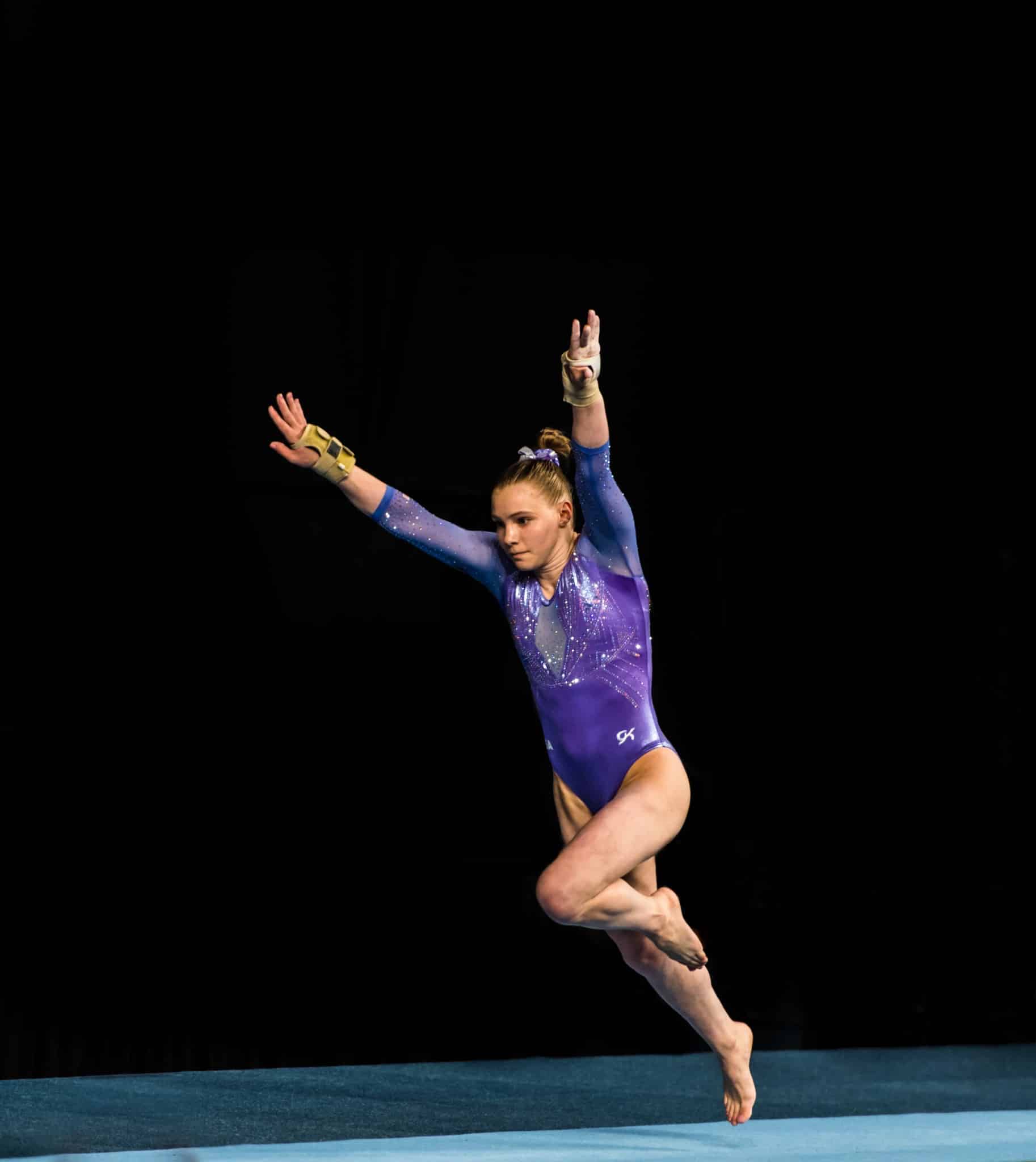 Jade Carey competes in vault in Melbourne, Australia on February 22, 2020. (Alex Bogatyrev/Shutterstock) spectator.org