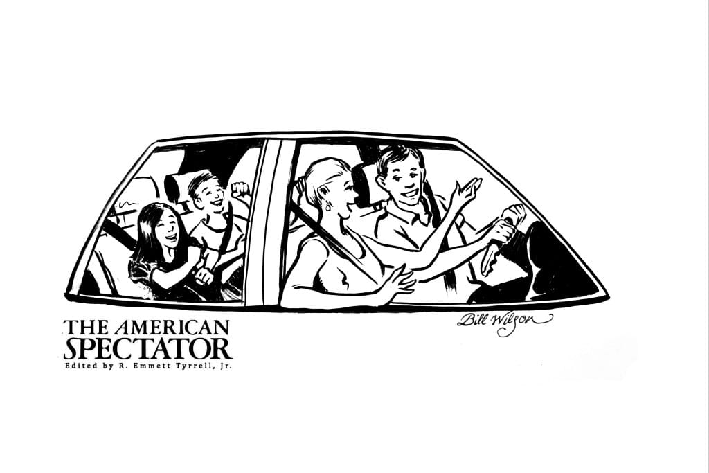 Kids in car (Bill Wilson/The American Spectator) spectator.org