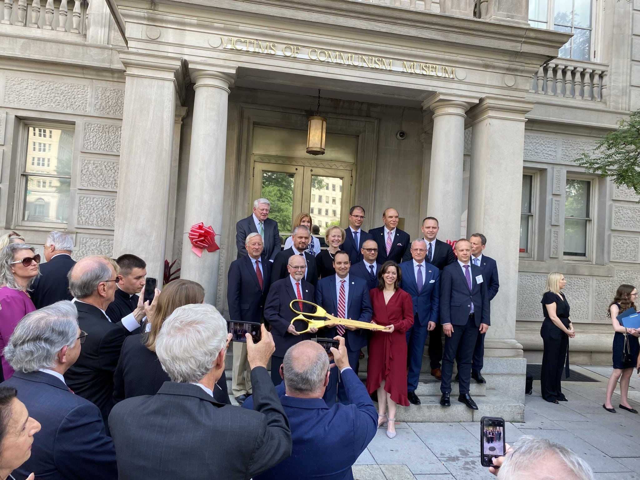 The Victims of Communism board poses for a photo. (Stephan Kapustka/The American Spectator)