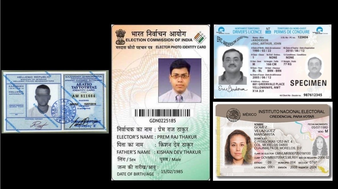 Racist plot? If voters in Greece, India, Canada, and Mexico show photo ID to vote, why can’t Americans do likewise? Photo montage by Deroy Murdock