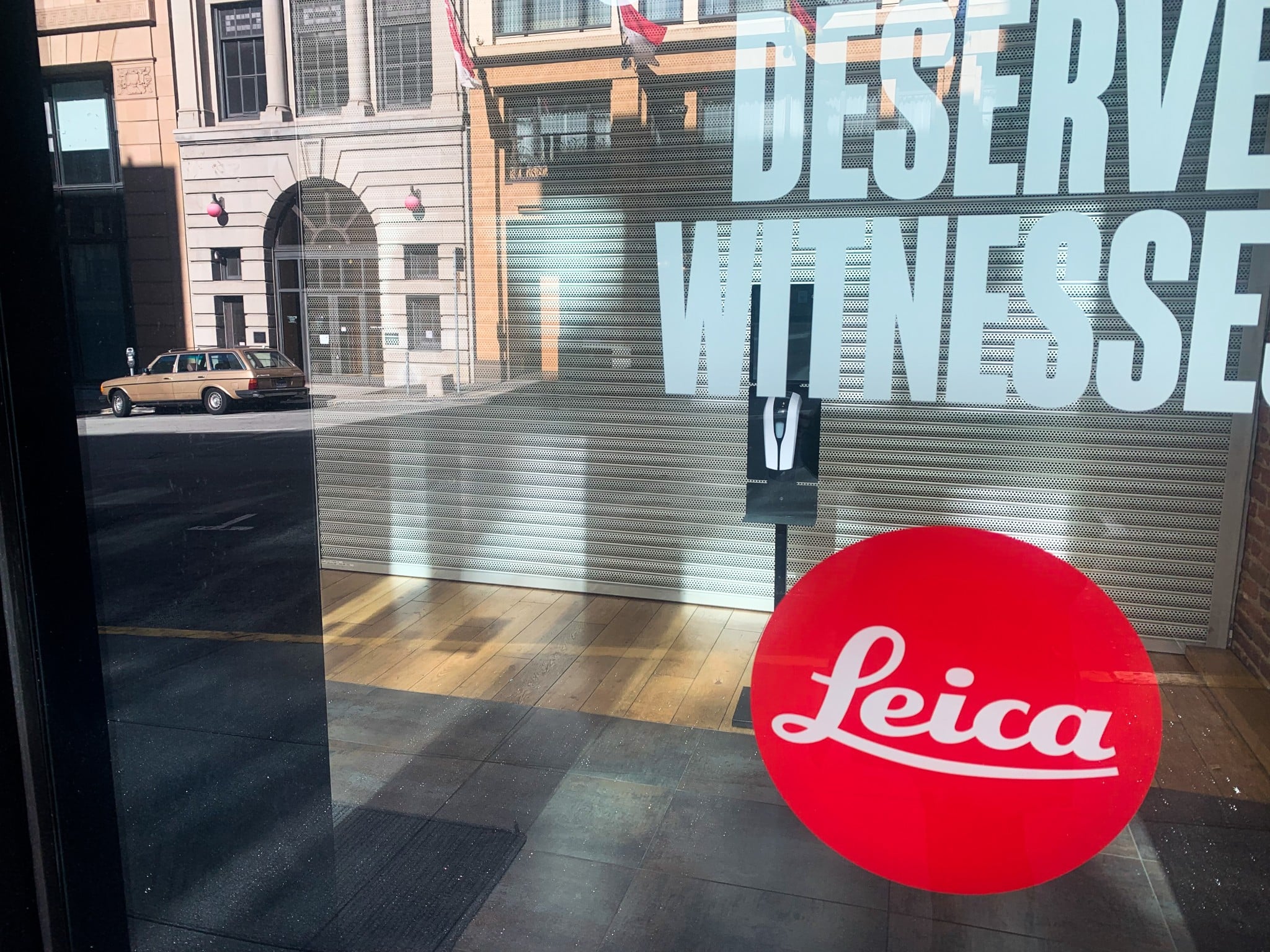 Leica Store, a camera store, remained closed the week following the robbery. A sign outside the store read, “Due to unfortunate circumstances, Leica Store will be temporarily closed until further notice.” (The American Spectator)