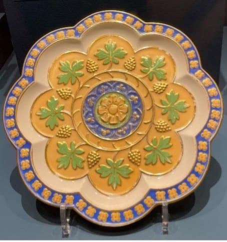 Augustus Pugin, “Plate and Spoon,” displayed at the Snite Museum of Art in June 2022 (James Thunder)