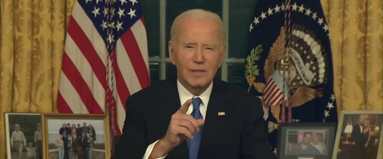 President Joe Biden delivered his farewell address from the Oval Office on Jan. 15, 2025 (Fox 5 Atlanta/YouTube) spectator.org autopen executive order pardon