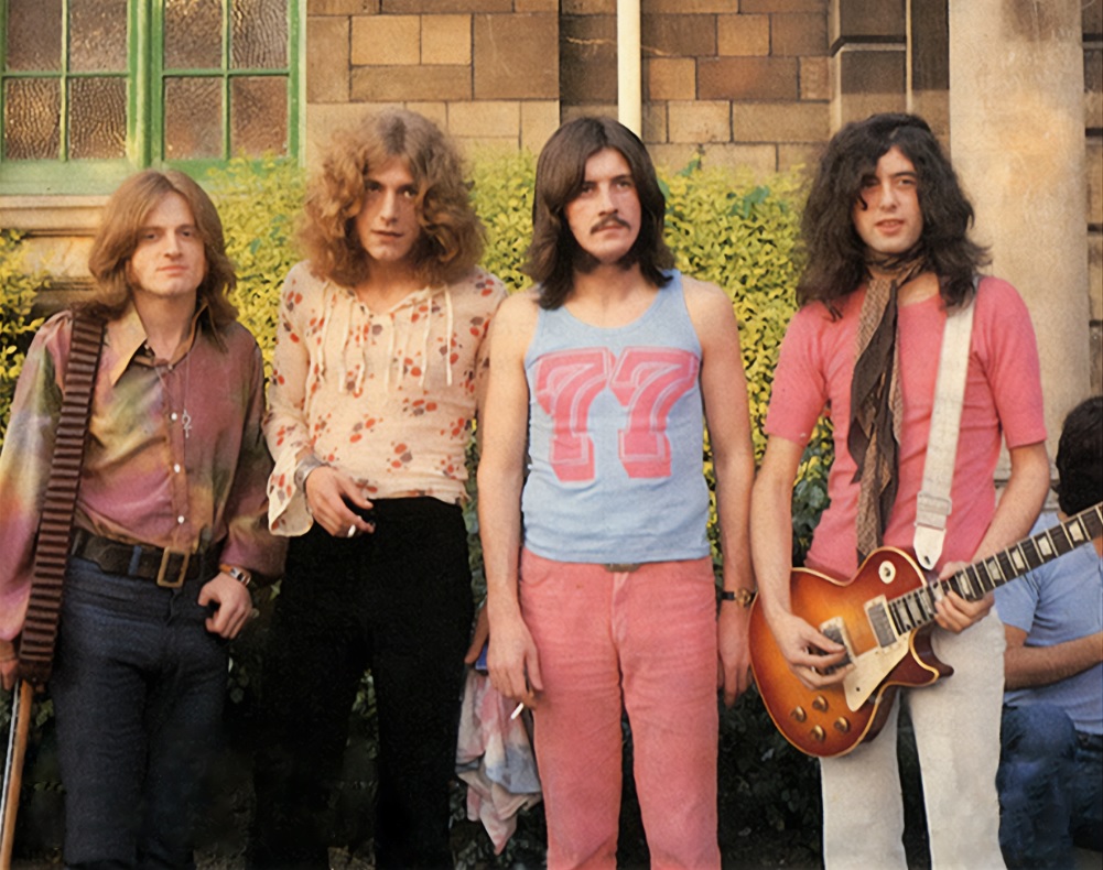 John Paul Jones, Robert Plant, John Bonham, and Jimmy Page of Led Zeppelin at the Bath Festival of Blues on June 29, 1969 (©2025 Paradise Pictures. Courtesy of Sony Pictures Classics.) spectator.org