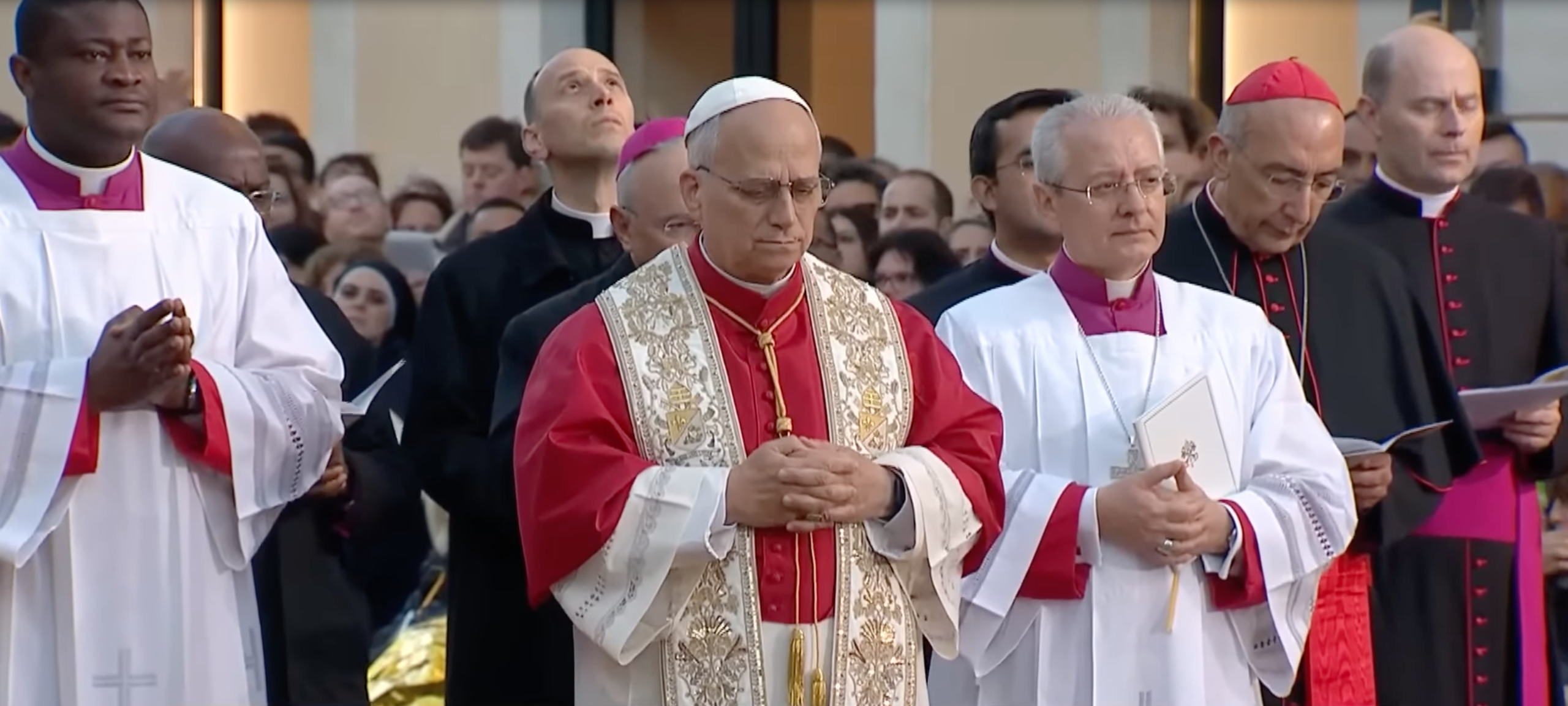 Pope Leo leads the Act of Veneration to the Immaculate (EWTN News/YouTube)